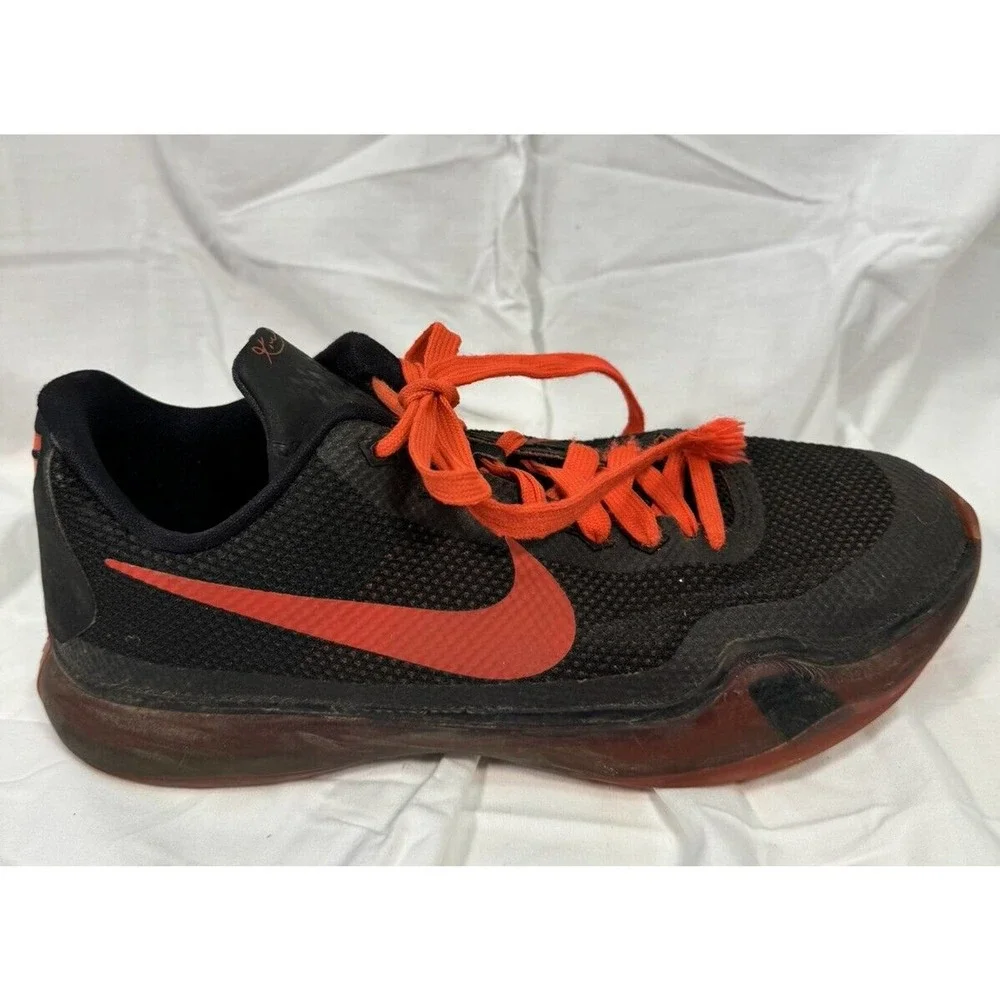 Nike Boys Kobe 10 726067-060‎ Black Running Shoes Sneakers Size 7Y - Size 8.5 W